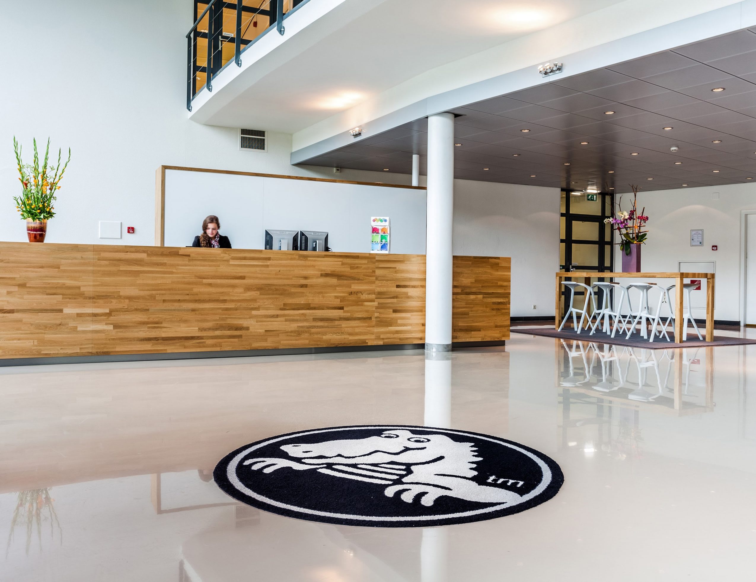 Crocs HQ interior front desk