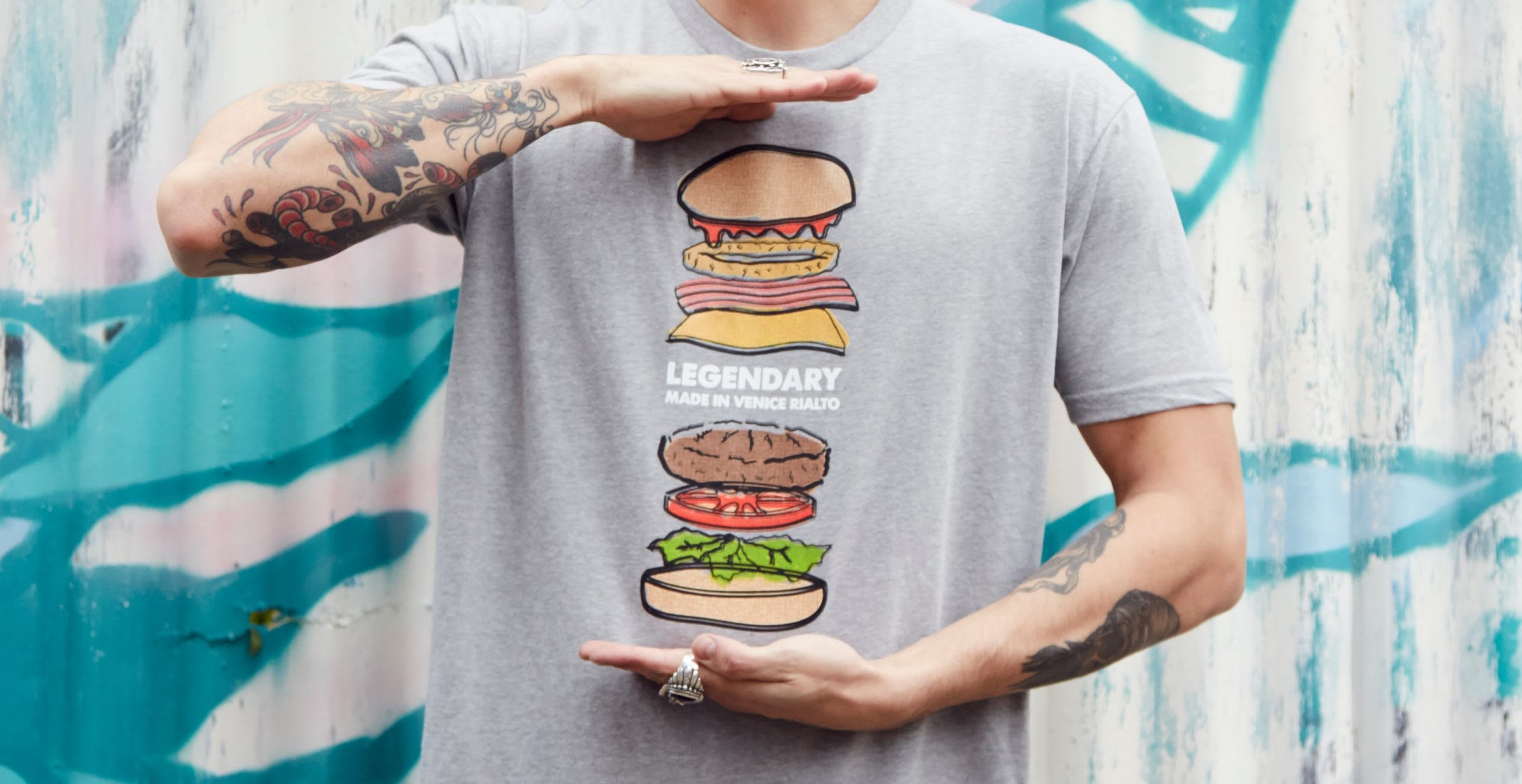 Crop of Hard Rock Burger tee
