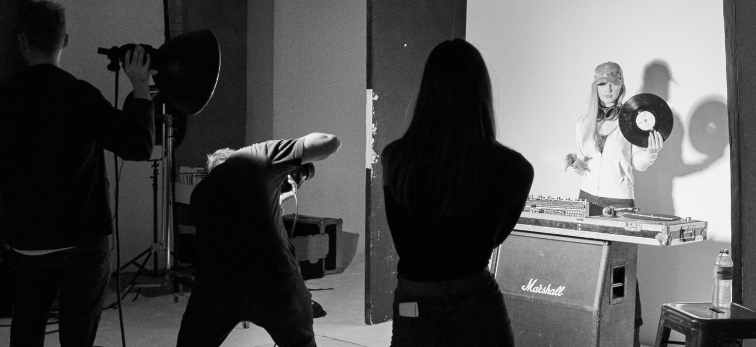 Behind the scenes of the campaign shoot