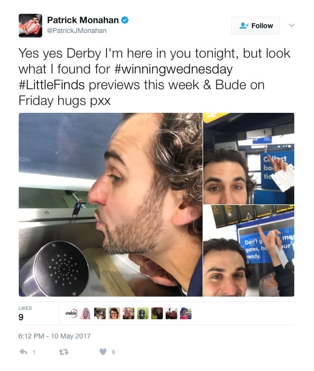 Patrick Monahan tweet about East Midlands Trains campaign