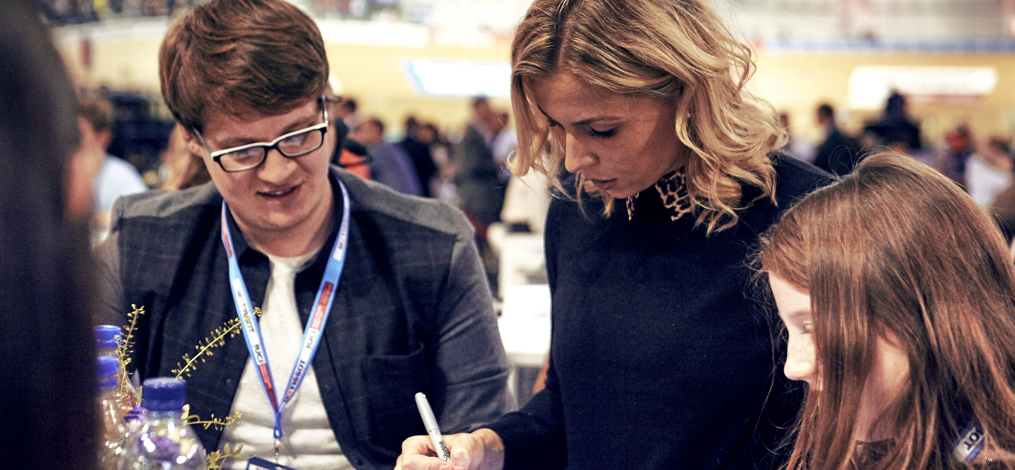 People at a conference