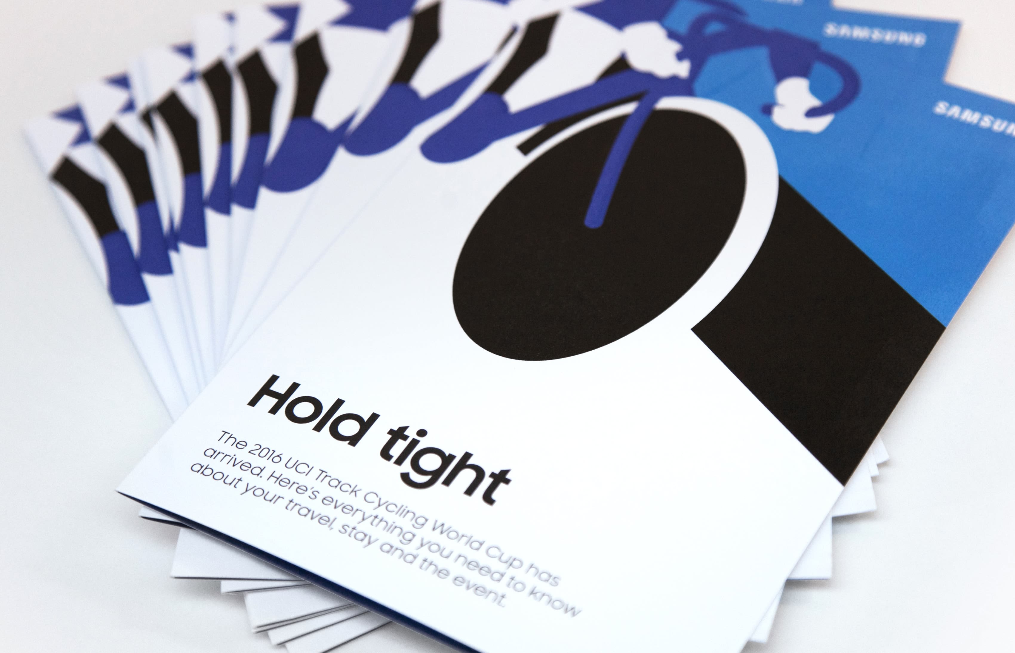 'Hold tight' cycling flyer