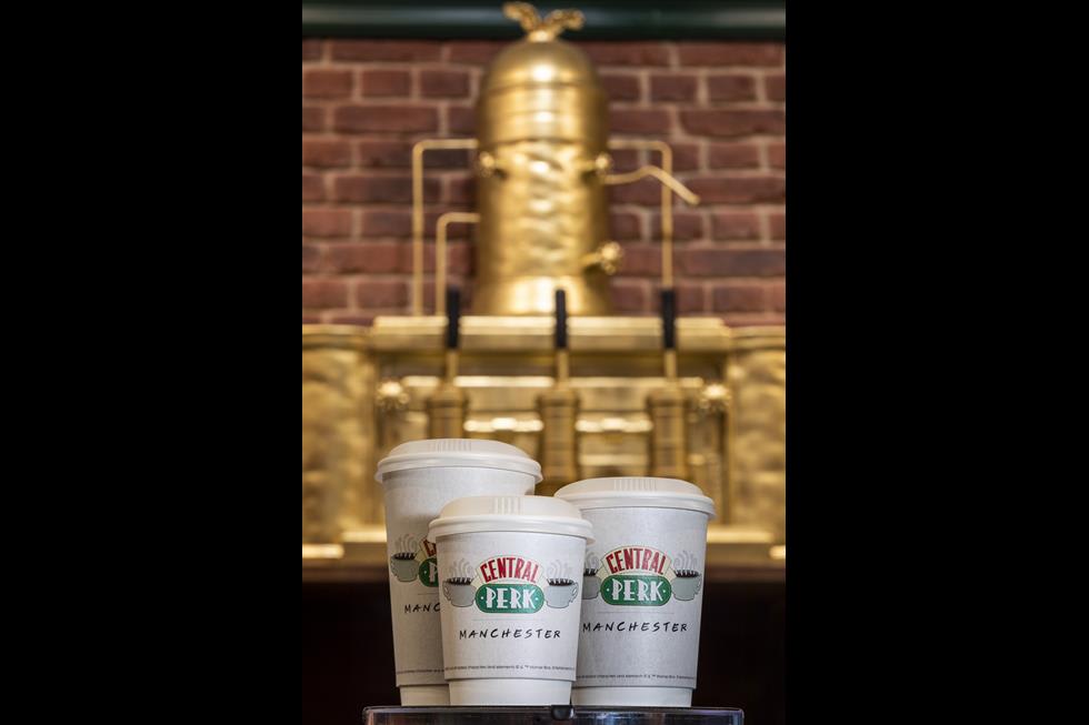 Cups in Central perk cafe