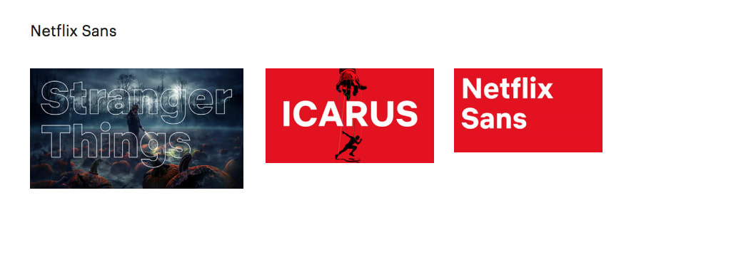 Netflix Sans type face