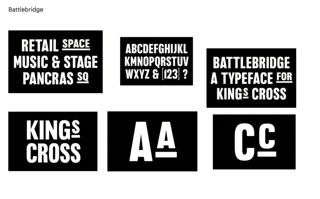 Battlebridge typeface