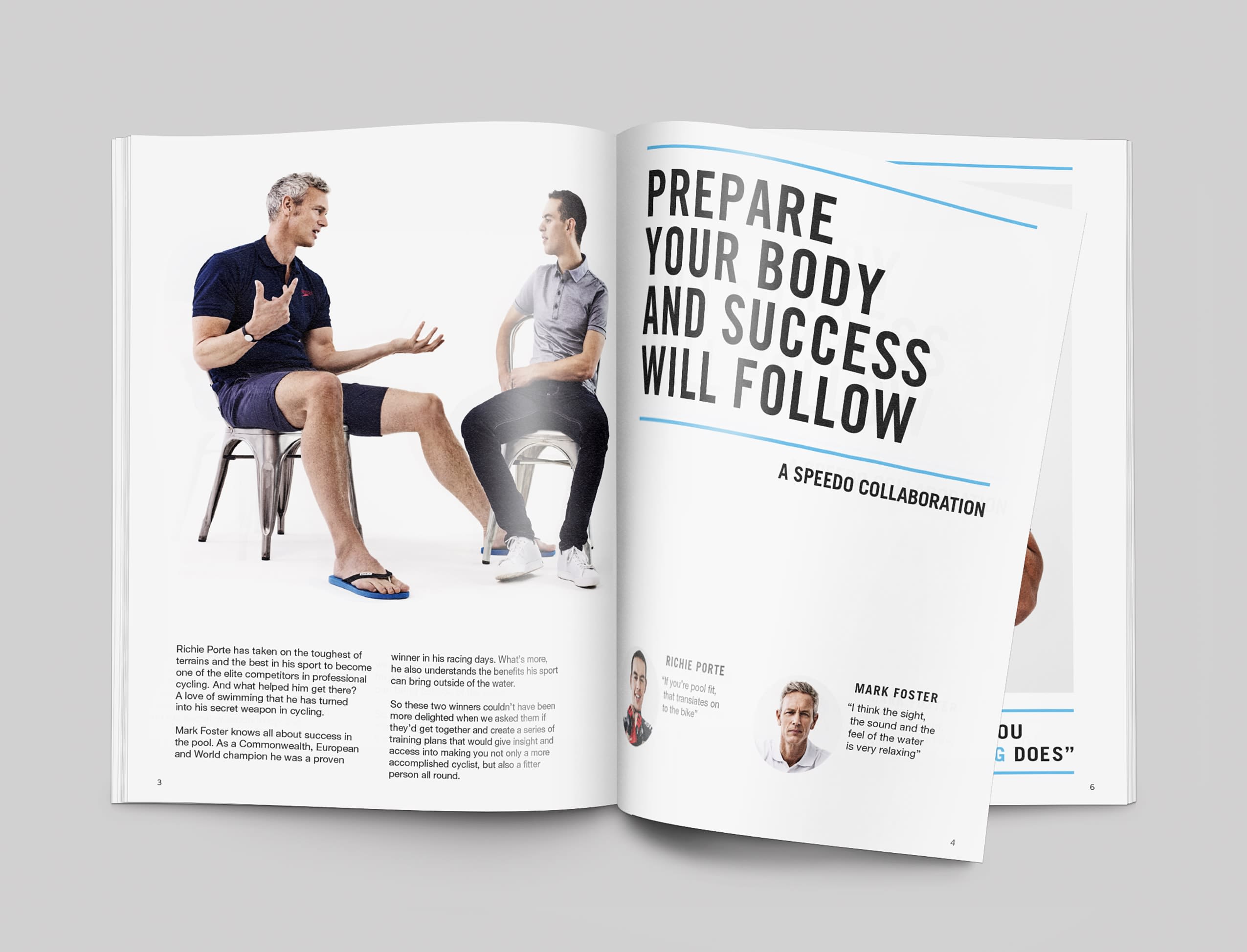 Richie Porte and Mark Foster magazine article