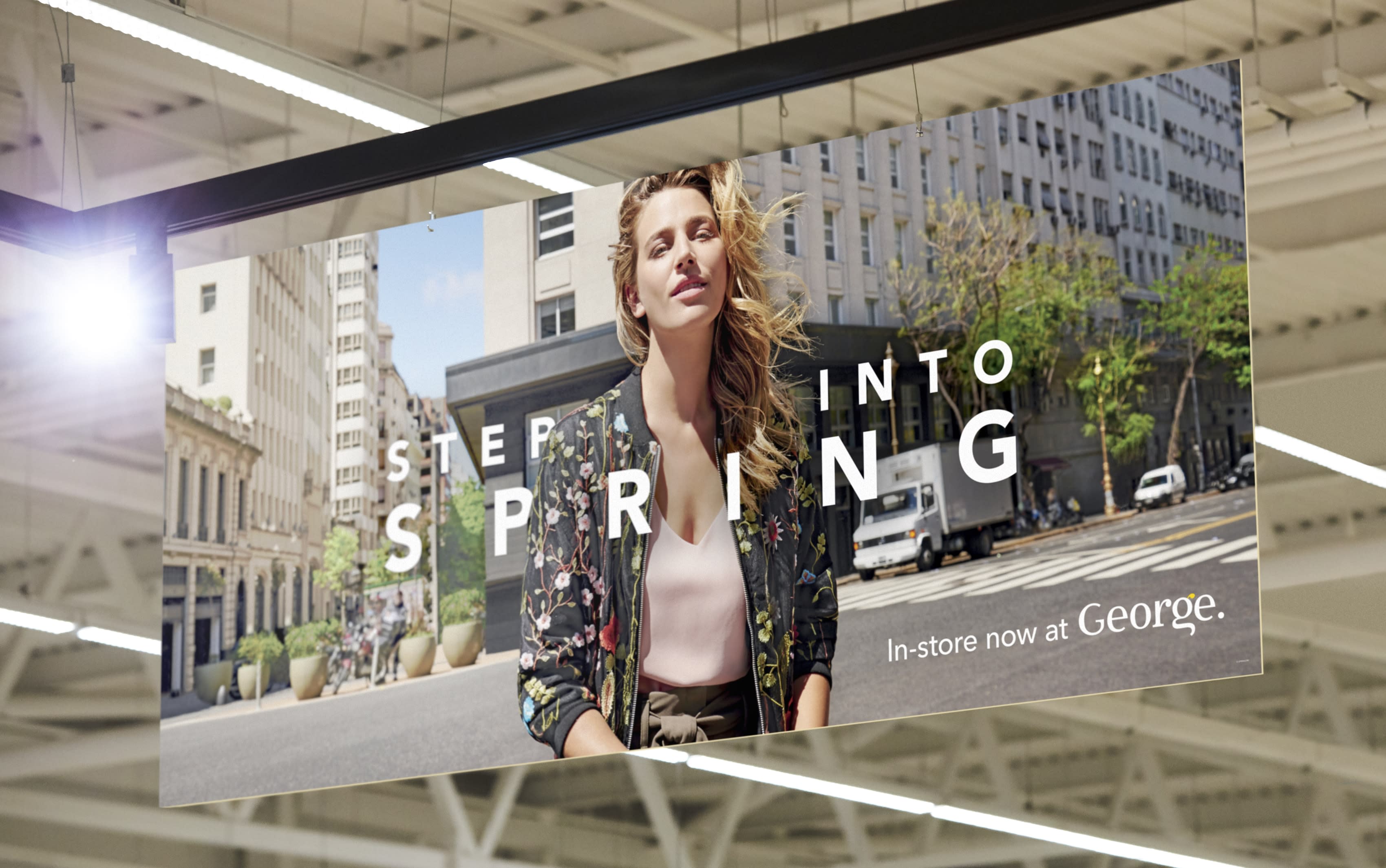 George seasonal campaign graphic