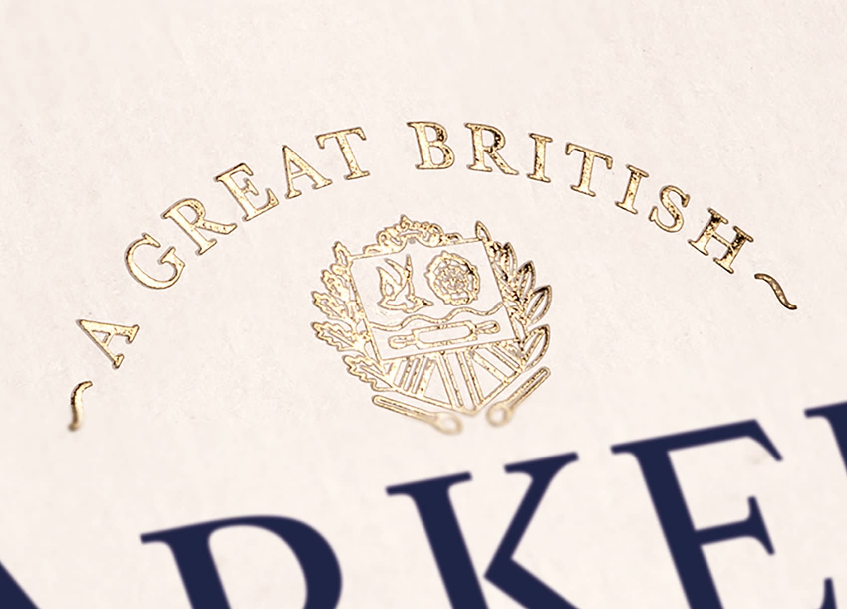 Gold foiling on packaging
