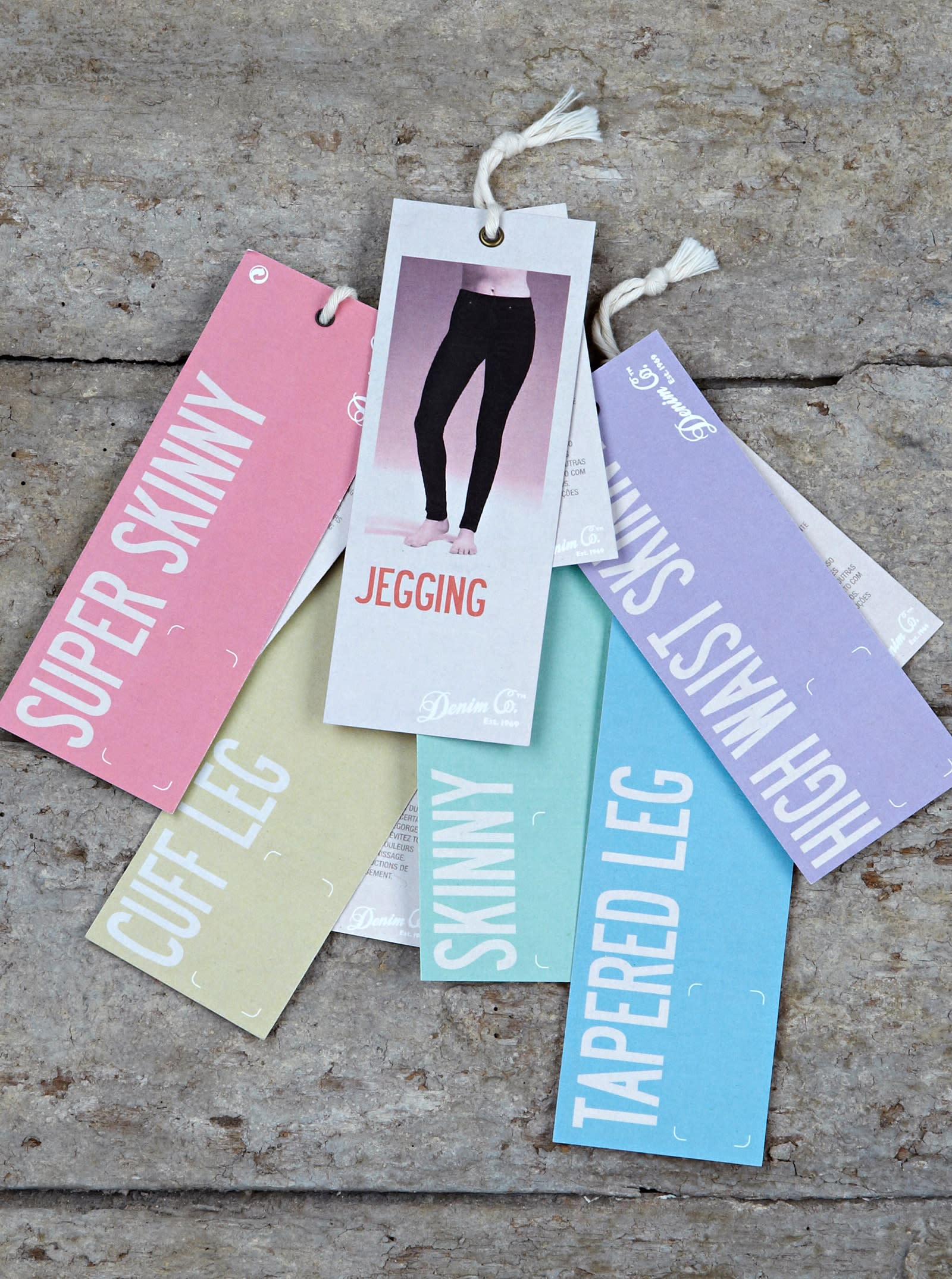 Primark Demin Co jeans clothing tags