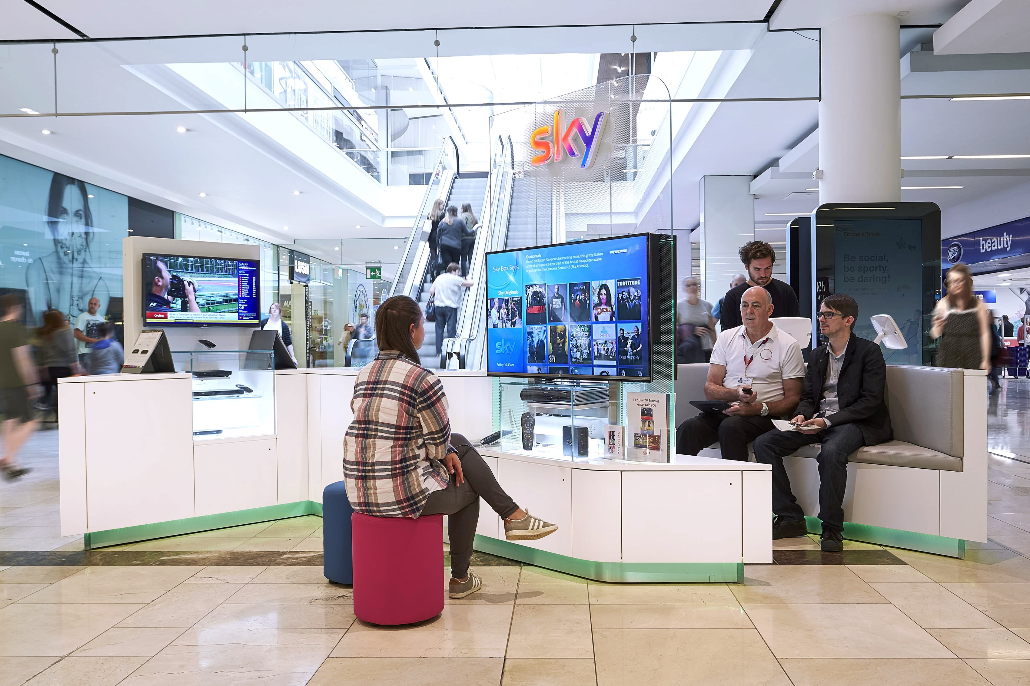 Shopping centre kiosk