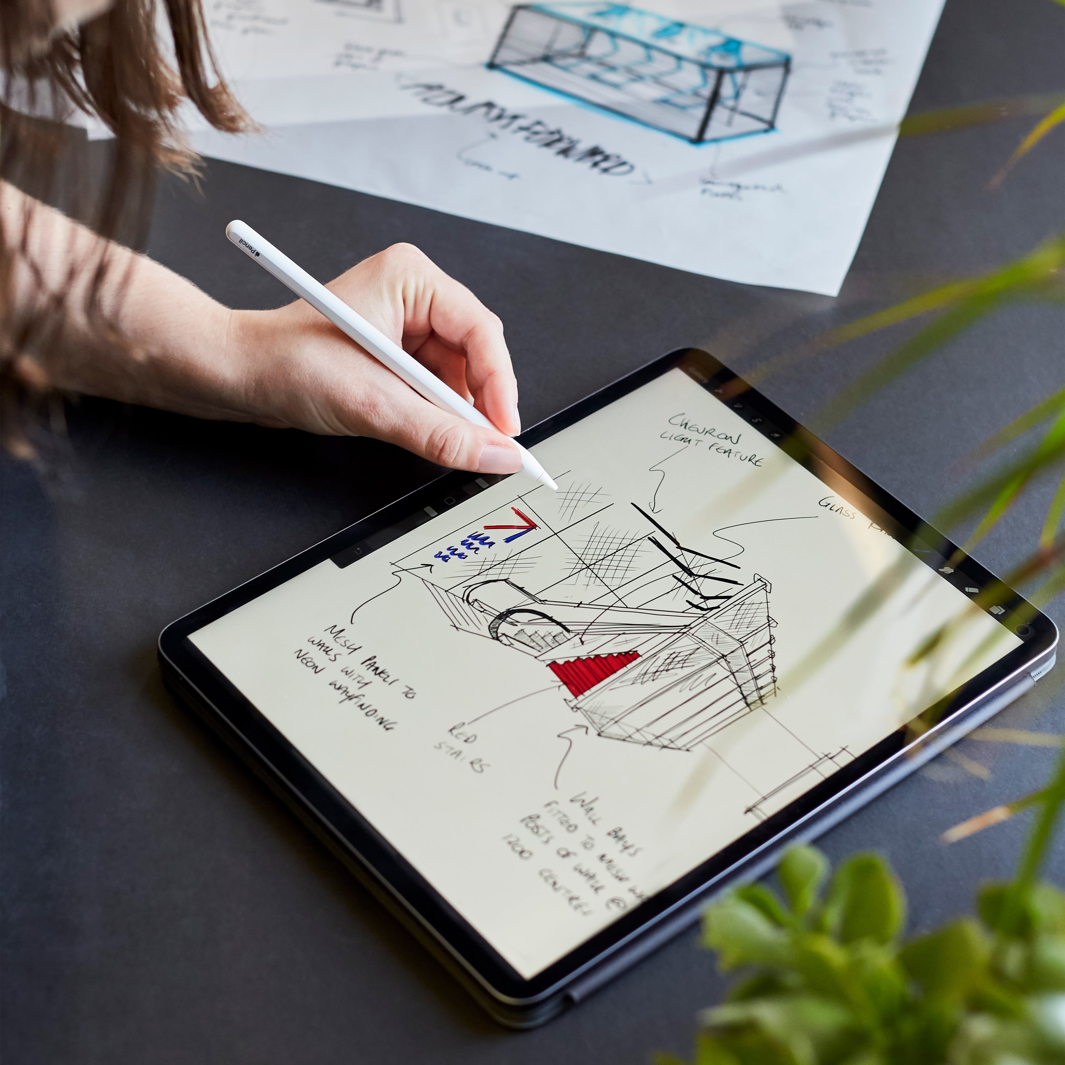 3D Sketch work on an iPad Pro