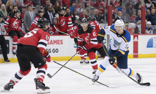 NHL: St. Louis Blues at New Jersey Devils