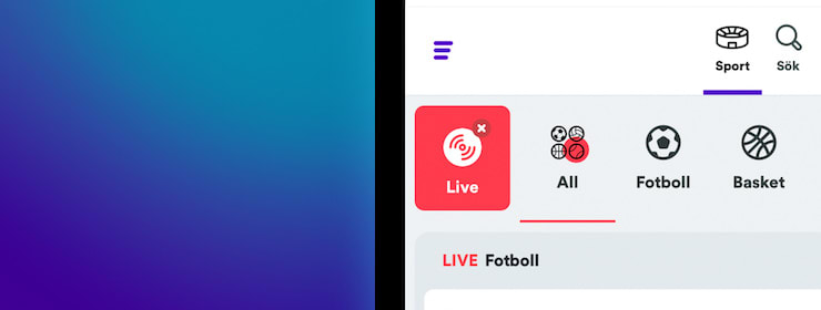 Live-betting med Casumo