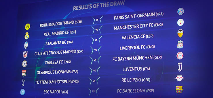 Round of 16 matchups