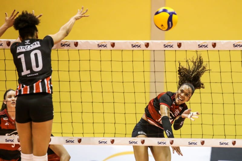 flamengo sao paulo volei feminino