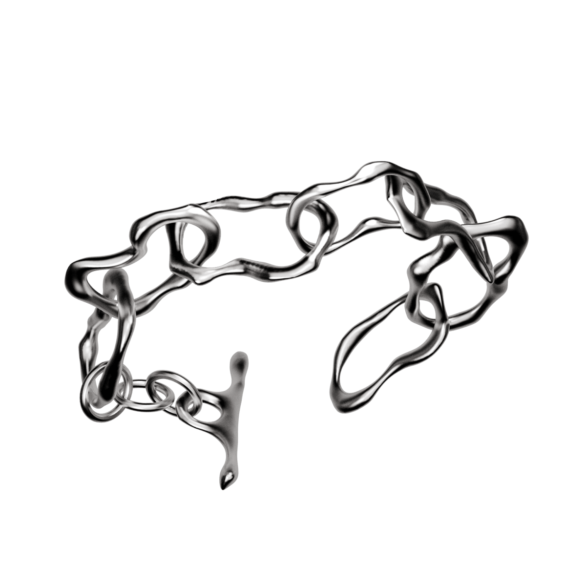 Mozab Silver Bracelet 1 - Angle 1