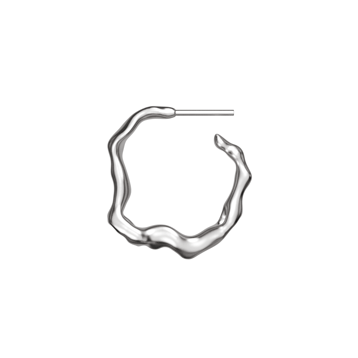 Mozab Silver Earring 1 - Angle 1