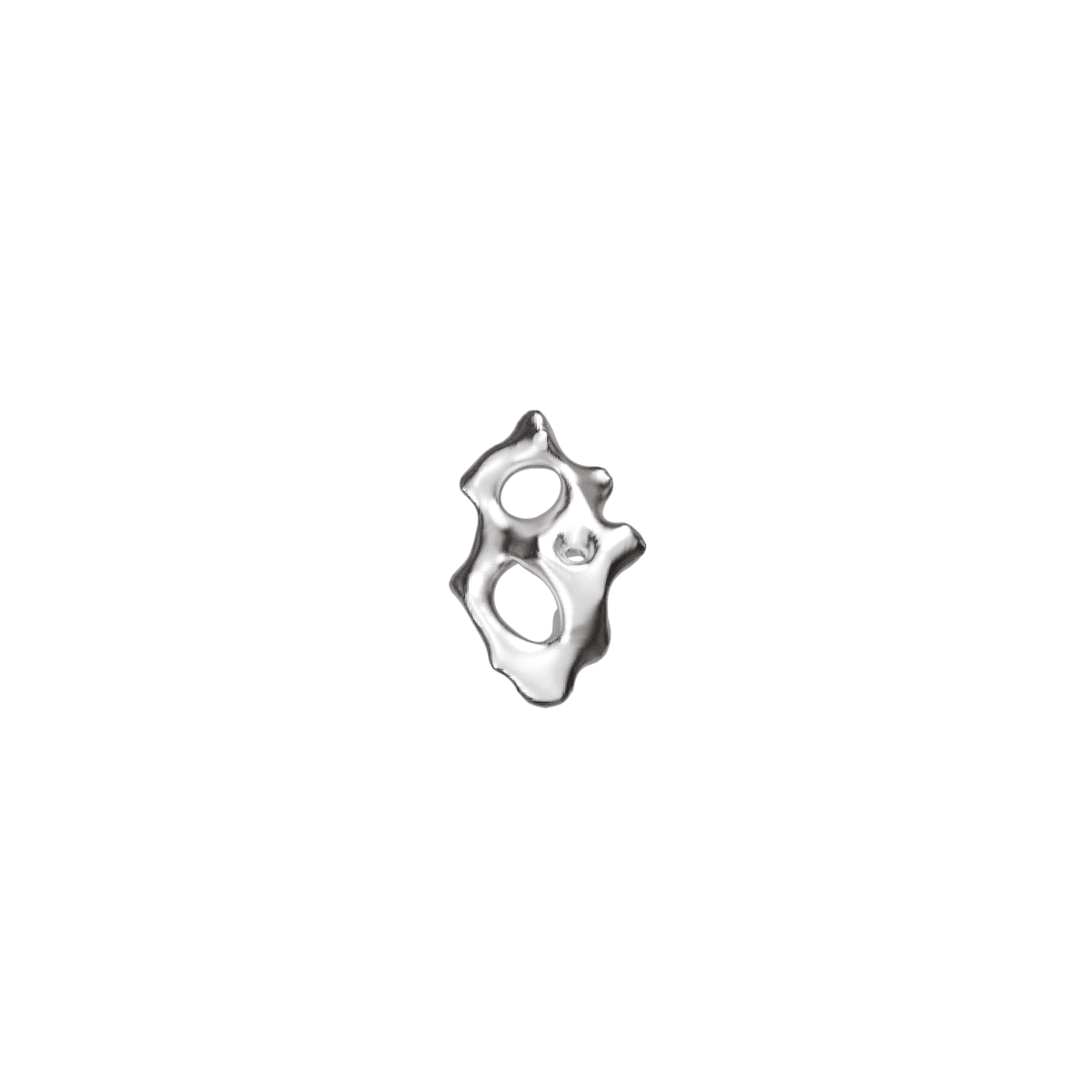 Mozab Silver Earring 9 - Angle 1