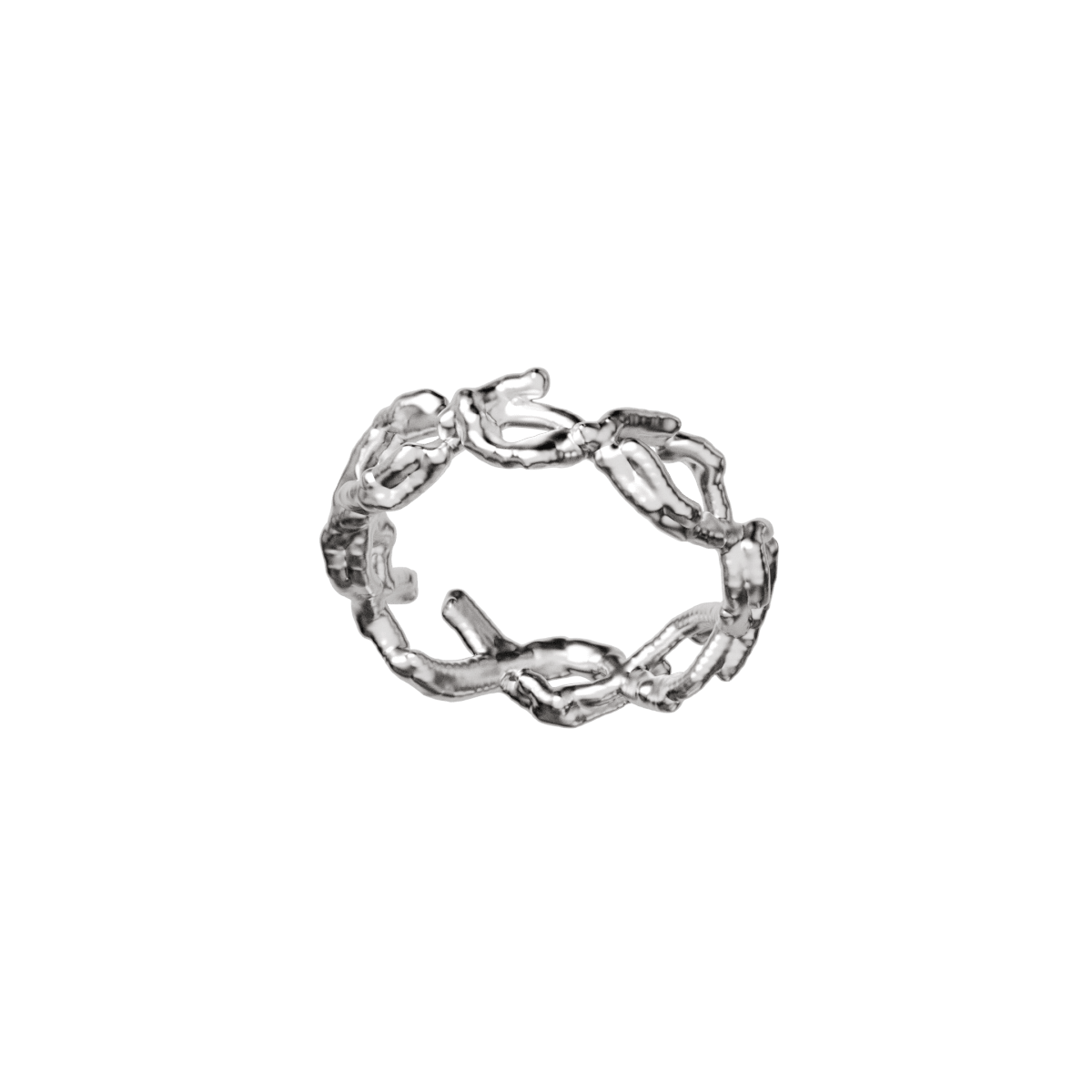 Mozab Silver Ring 12 - Angle 3