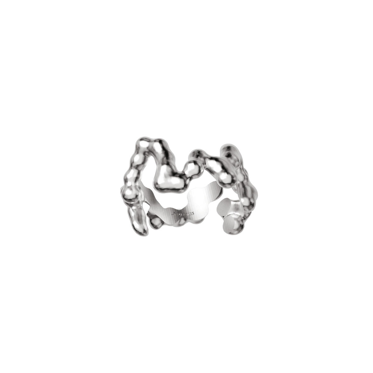 Mozab Silver Ring 13 - Angle 1