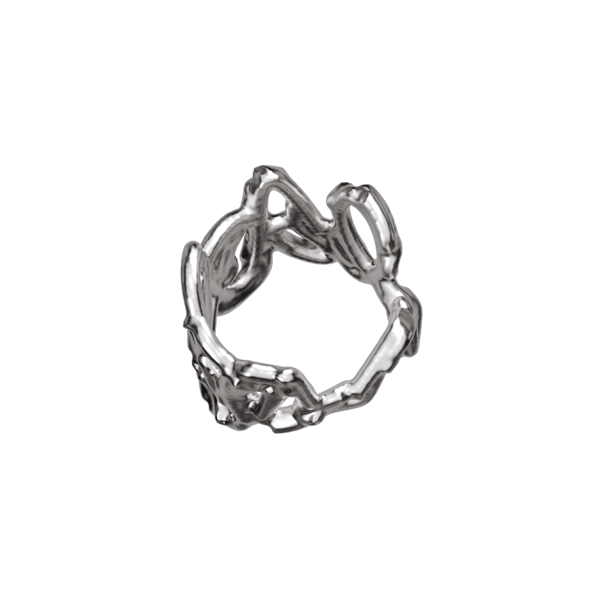 Mozab Silver Ring 15 - Angle 3