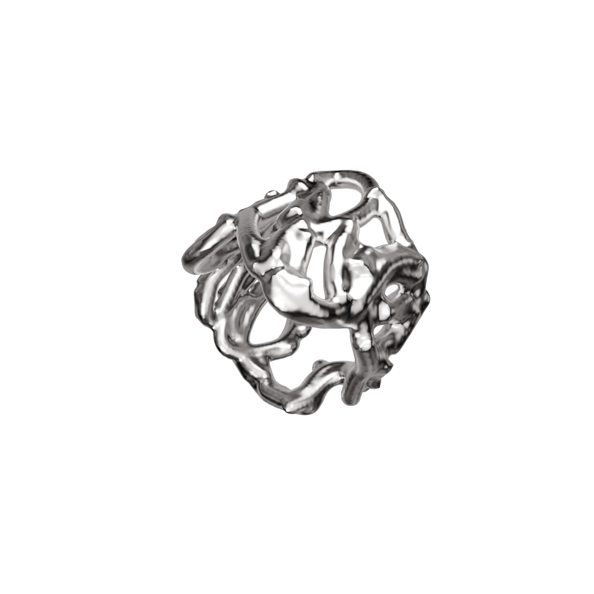 Mozab Silver Ring 15 - Angle 4