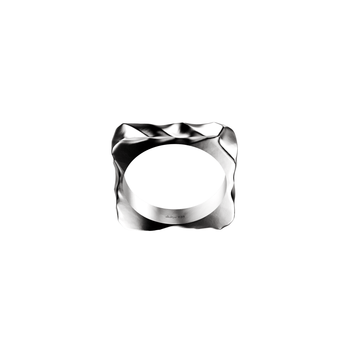 Tehran Silver Ring 3 - Angle 3