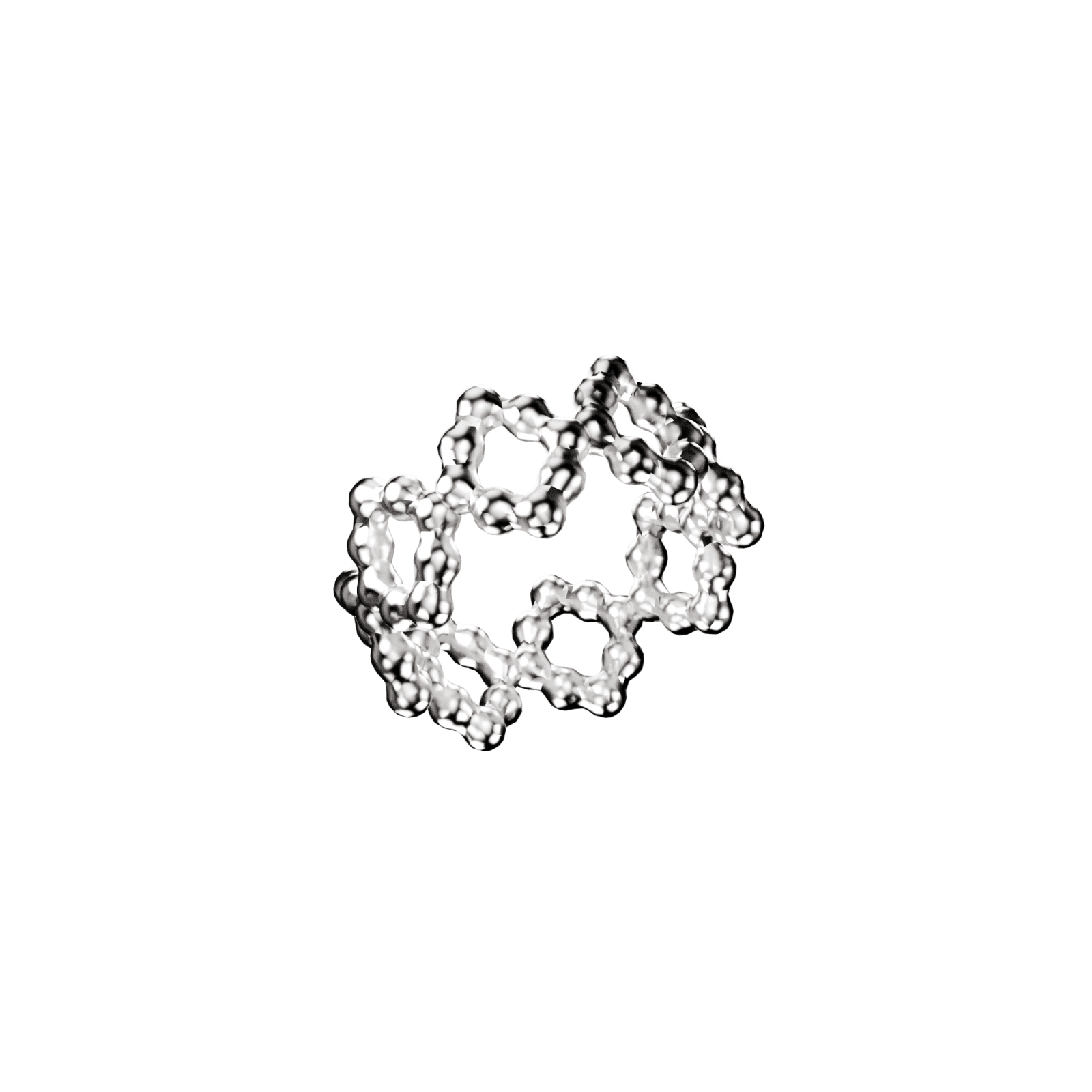 Bubble Silver Ring 4 - View 1