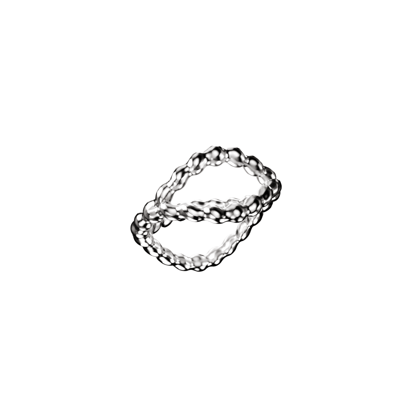 Bubble Silver Ring 5 - View 1