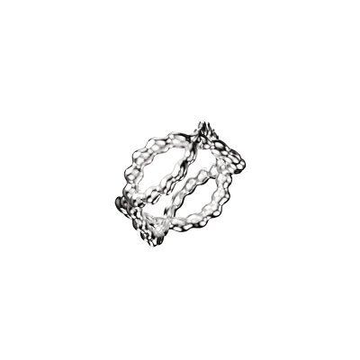 Bubble Silver Ring 3