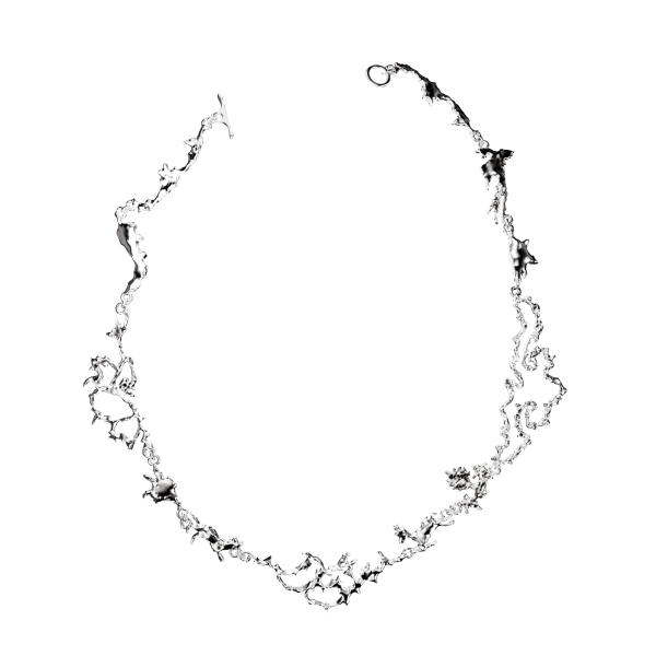 Persian Radiance Silver Necklace 1
