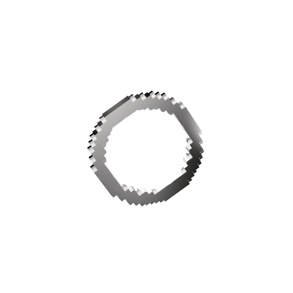 Pixel Silver Ring 1