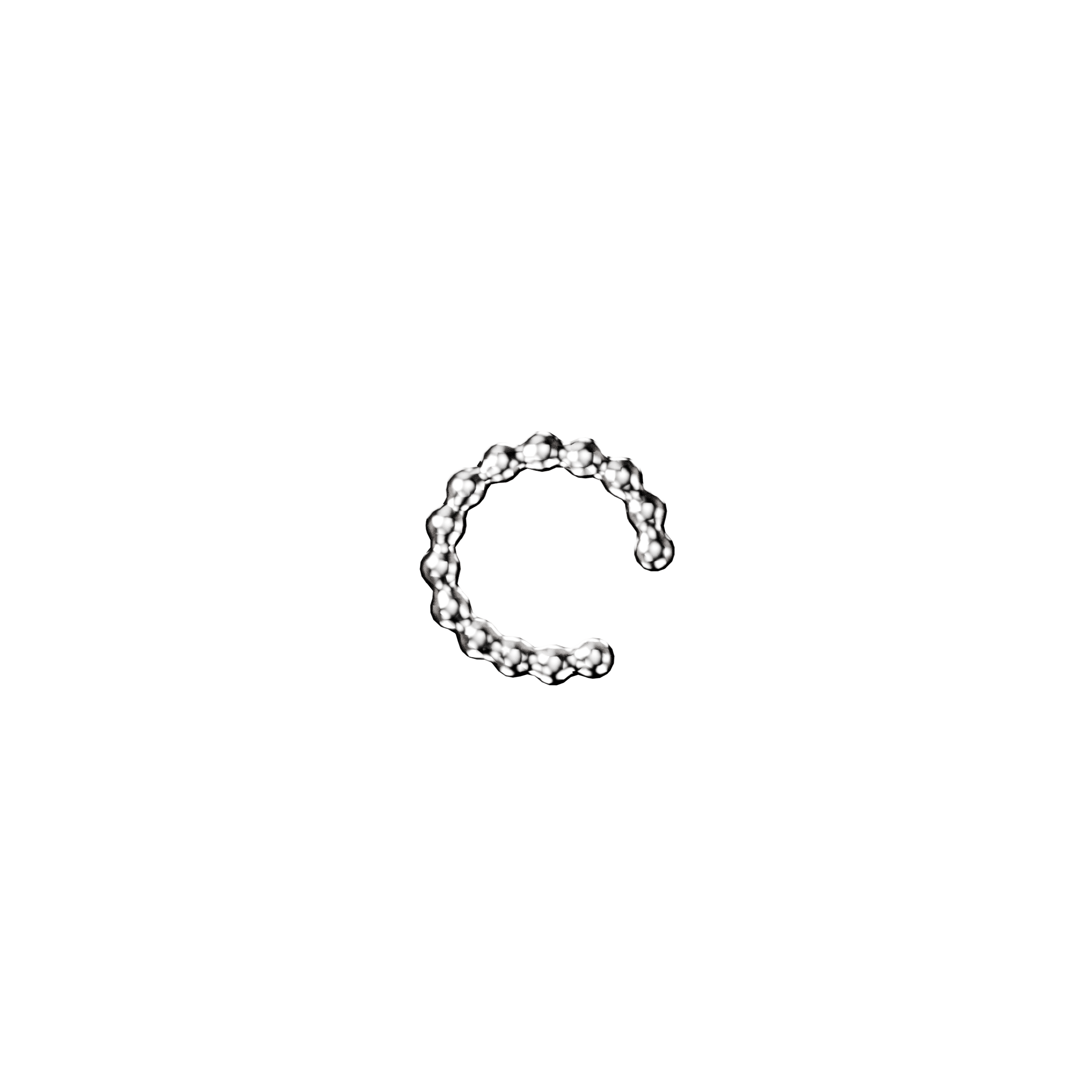 Bubble Silver Cuff 1