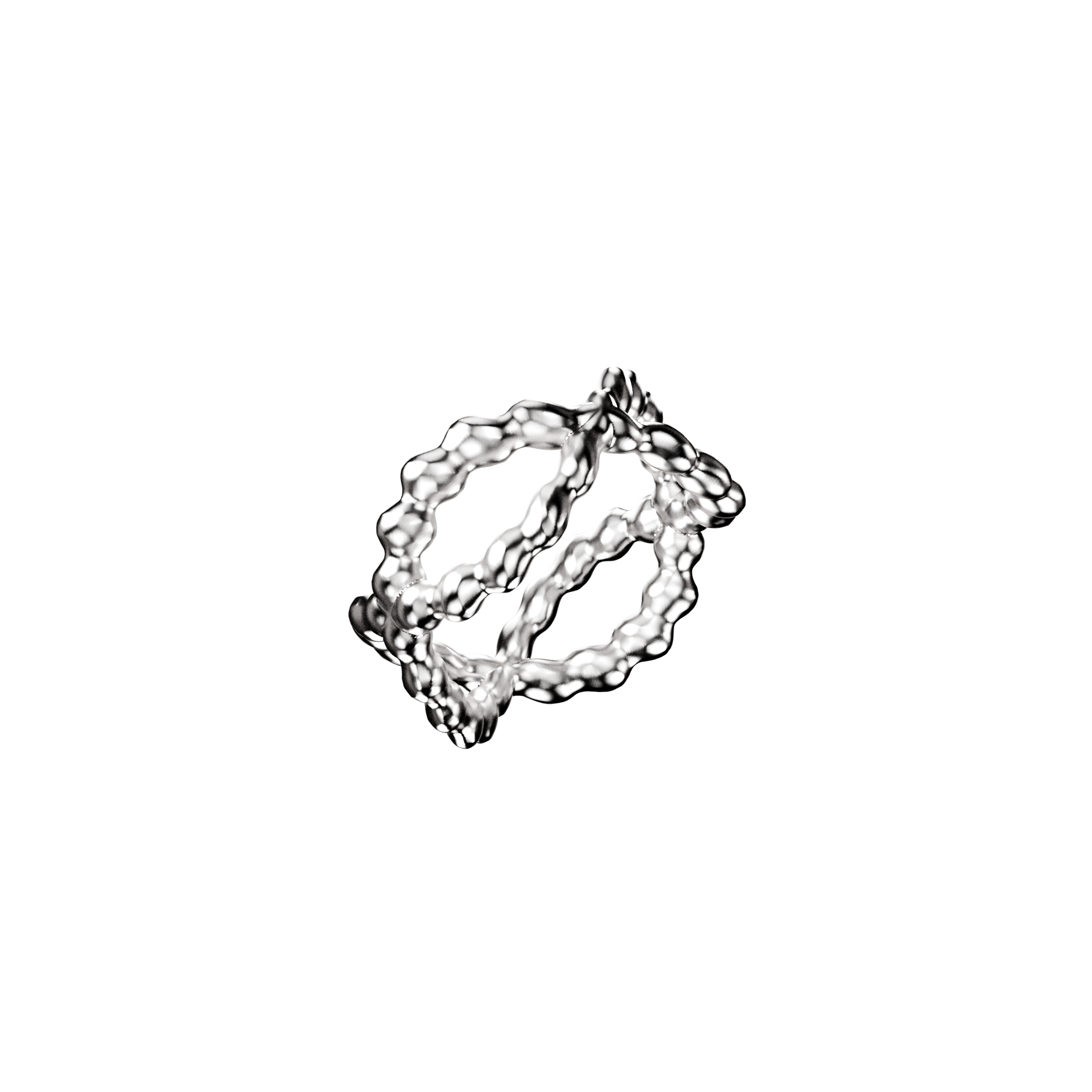Bubble Silver Ring 3