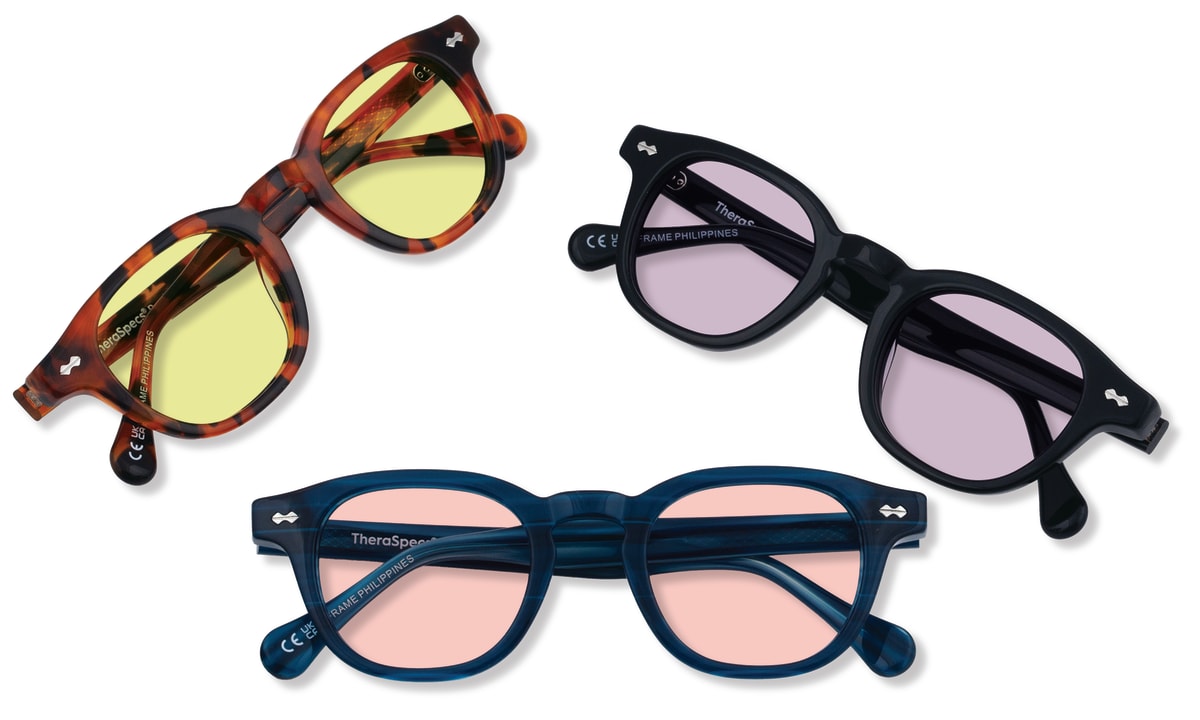 TheraSpecs Range of Glasses for Glaucoma Related Light and Glare Sensitivity