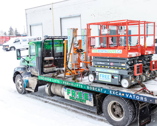 Scissor lift Delivery to a happy customer