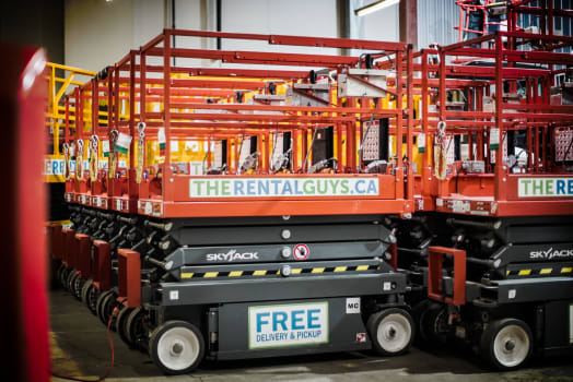 Scissor lifts ready to rent