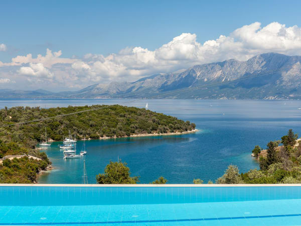 Christina's pool offers glorious views out to sea.