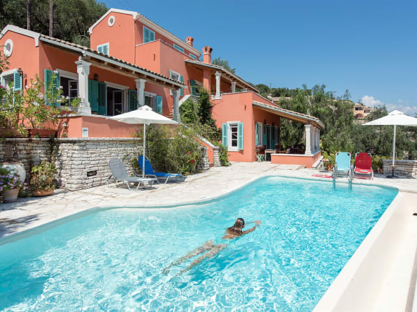 The house seen from poolside.