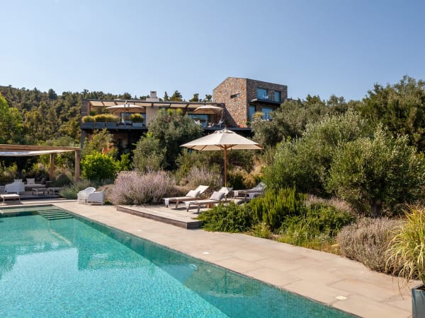 The super pool. At the far end is a large shady pergola.