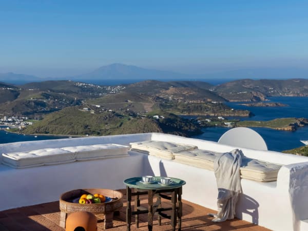 Breathtaking sea views from Pandora's rooftop terrace.