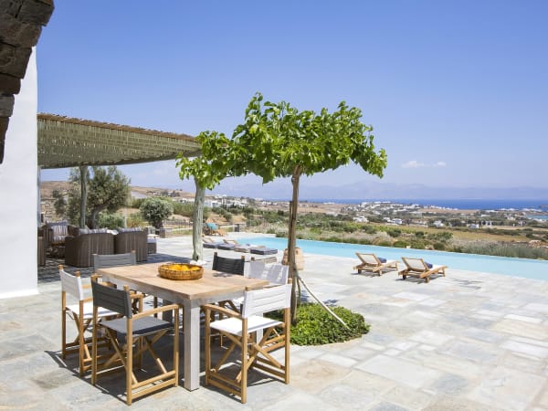 The perfect spot for morning coffee on the sea-view terraces.