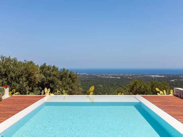 Views out to sea from the pool.