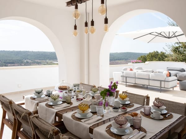 The shady al fresco dining area, where you will no doubt take most of your meals.