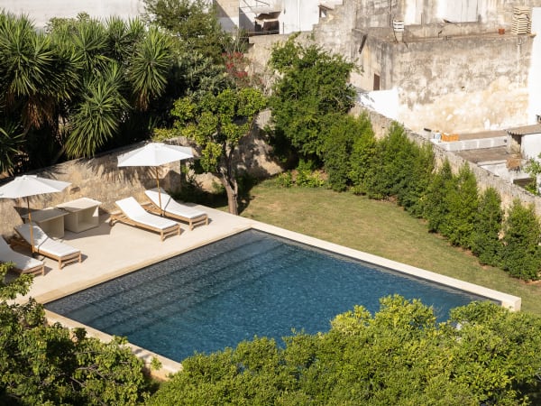 Palazzo Napoli's oasis-like gardens and tempting pool.