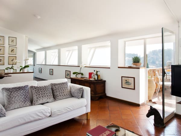 The open space on the second floor.