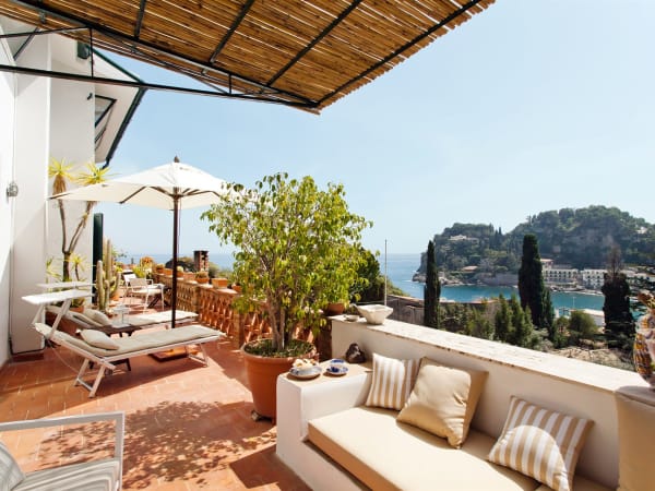 The terrace on the first floor.