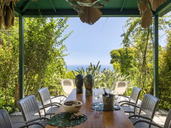 A shady spot for a glass of wine.