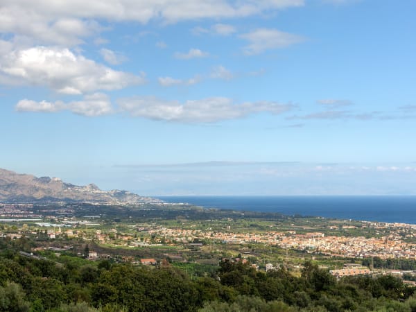 The wonderful views over Taormina.