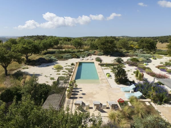 A bird's-eye view of Tenuta Baroniblei.